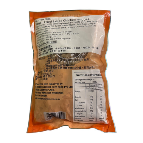 A&T Vegan Fried Salted Chicken Nugget 600g