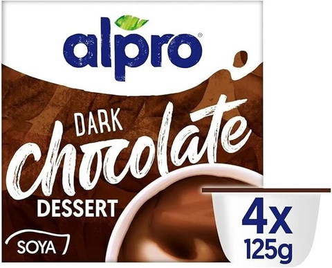 Alpro Devilishly Dark Chocolate Dessert 125g x 4 pack