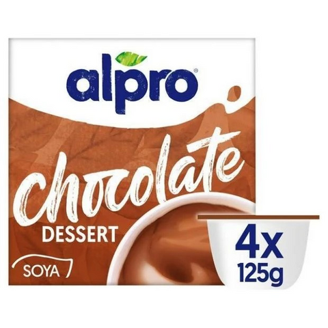 Alpro Silky Smooth Chocolate Dessert 125g x 4 pack