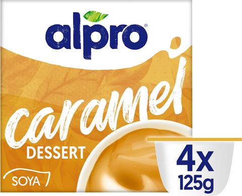 Alpro Sweet & Creamy Caramel Dessert 125g x 4 pack
