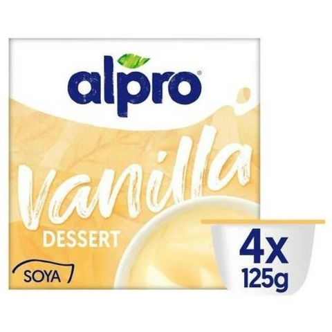 Alpro Velvety Vanilla Soya Dessert 125g x 4 pack