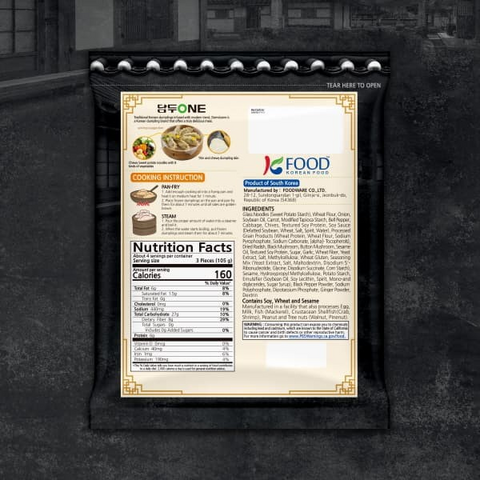DamduOne Vegan Vegetable & Japchae Dumplings 420g