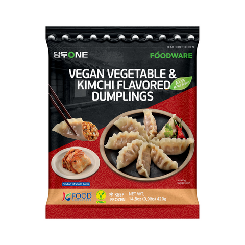 DamduOne Vegan Vegetable & Kimchi Flavored Dumplings 420g