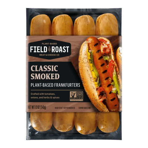 Field Roast Classic Smoked Plant-Based Frankfurters 340g