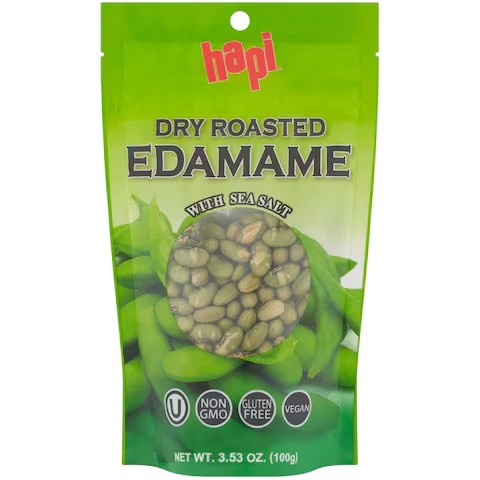 Hapi Dry Roasted Edamame with Sea Salt 100g