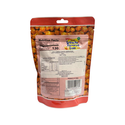 Hapi Sriracha Flavoured Green Peas 120g