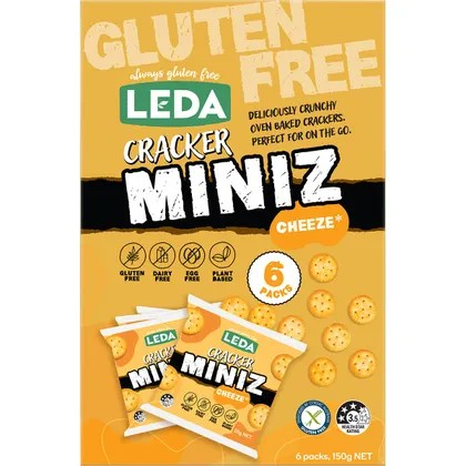 Leda Cracker Miniz Cheeze Multi 6 Pack 150g