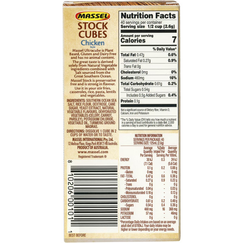 Massel Chicken Style Stock Cubes 105g
