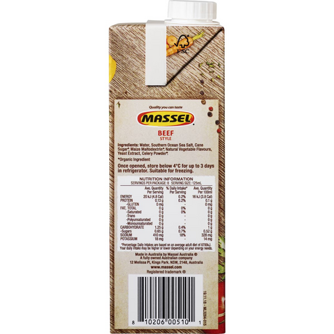 Massel Gourmet Liquid Stock Beef 1L