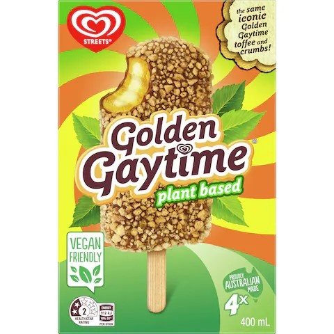 Streets Plant Based Golden Gaytime 400mL