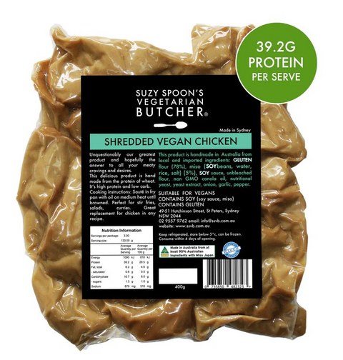 Suzy Spoon's Shredded Vegan Chicken 400g