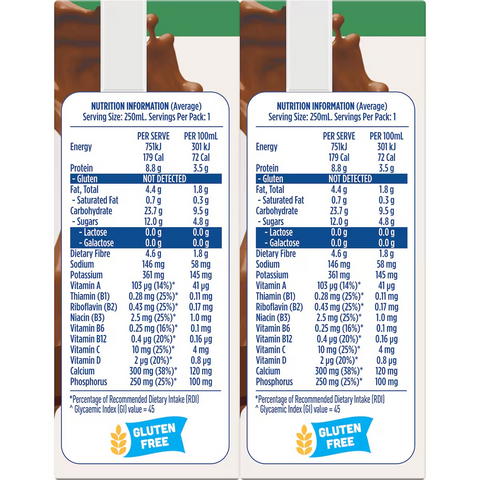 Up&Go Liquid Breakfast Dairy Free Choc Ice 250mL x 6 pack