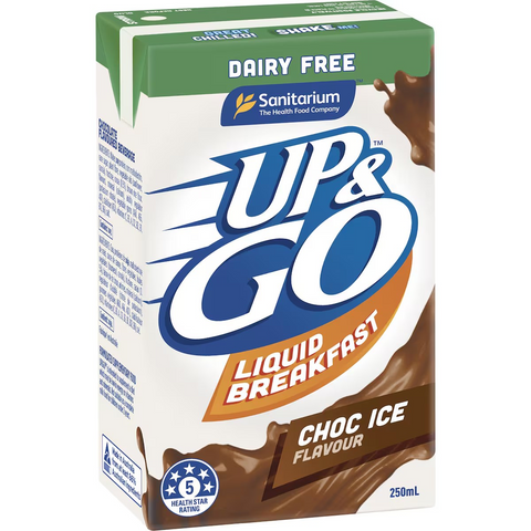 Up&Go Liquid Breakfast Dairy Free Choc Ice 250mL x 6 pack