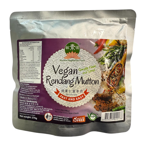 Vincent Vegetarian Food Vegan Rendang Mutton 270g