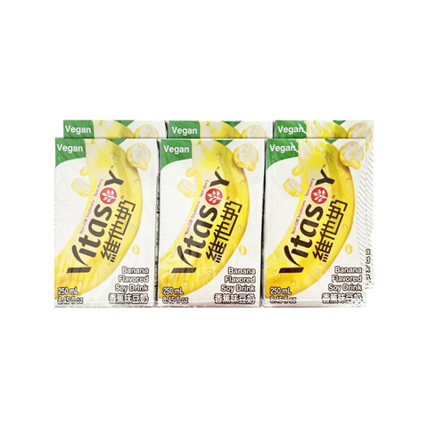 Vitasoy Banana Flavoured Soy Drink 250ml (6 Pack)