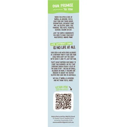 Well & Good Crumble Cake Mix 400g