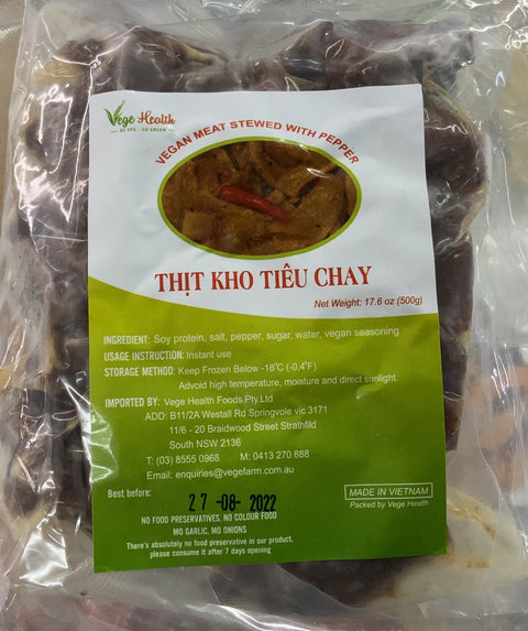 Vege Health Vegan Meat Stewed With Pepper 500g
