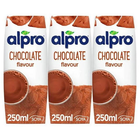 Alpro Chocolate Flavour Milk 250ml x 3 pack