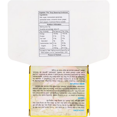 Bao Long Seasoning Cubes Pho Chay (4 cubes) 75g