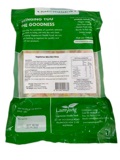 Lamyong Vegetarian Mini Dim Sim 660g