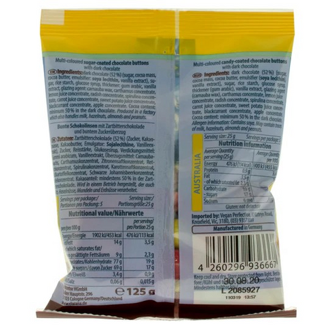 Clarana Chocolate Coated Buttons 125g