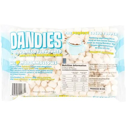 Dandies Vegan Marshmallows Mini Size 283g