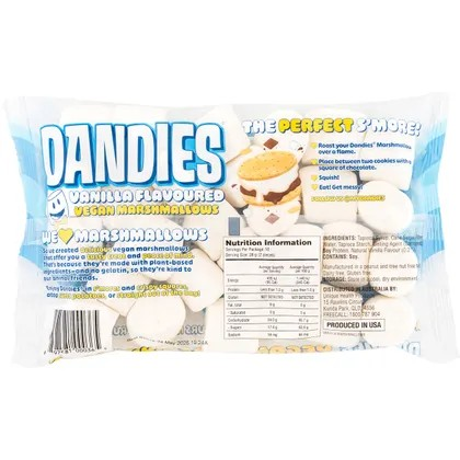 Dandies Vegan Marshmallows Regular Size 283g
