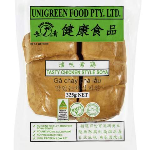 Evergreen Tasty Chicken Style Soya 325g
