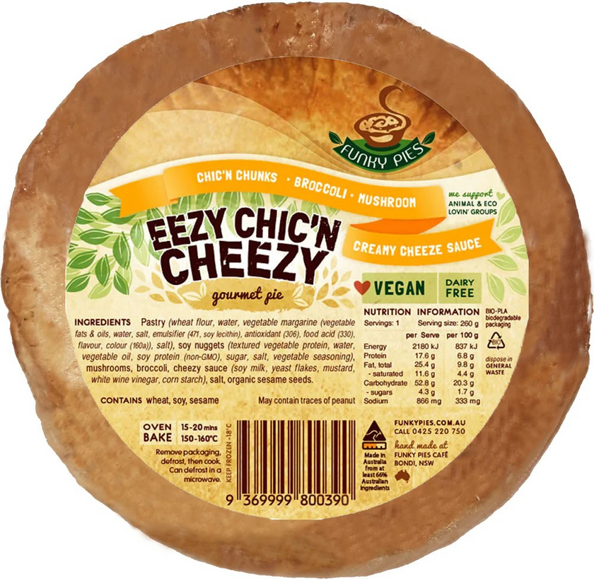 Funky Pie Eezy Chic'n Cheezy Pie 260g – ChayMart