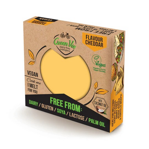 Green Vie Cheddar Style Slices 180g