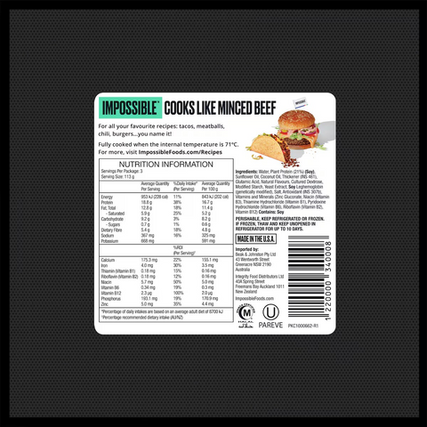 Impossible Plant Based Beef Mince 340g