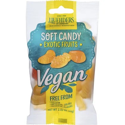 J.Luehders Soft Vegan Candy Exotic Fruits 80g