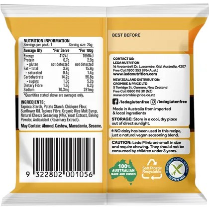 Leda Cracker Miniz Cheeze Multi 6 Pack 150g