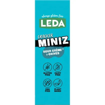 Leda Cracker Miniz Sour Crème & Chives 150g