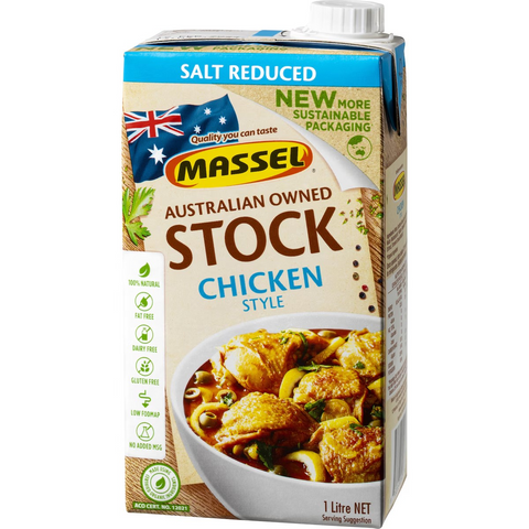Massel Gourmet Liquid Stock Salt Reduced Chicken 1L