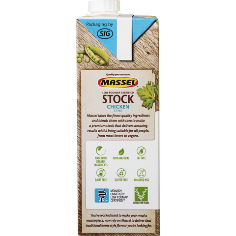 Massel Gourmet Liquid Stock Salt Reduced Chicken 1L