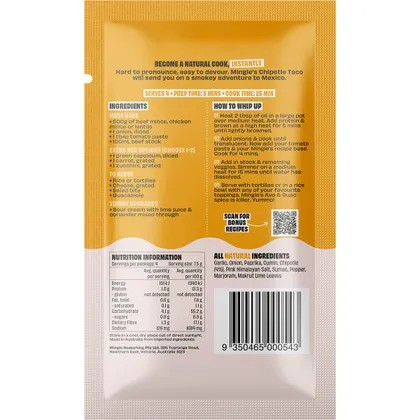 Mingle All Natural Smokey Chipotle Tacos 30g