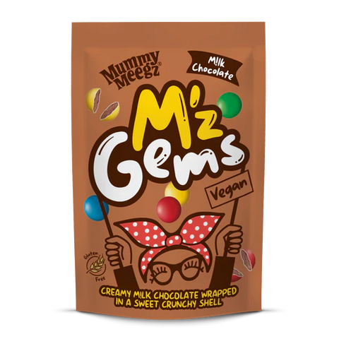 Mummy Meegz M'z Gems Candy Coated Choc Buttons Plain 80g