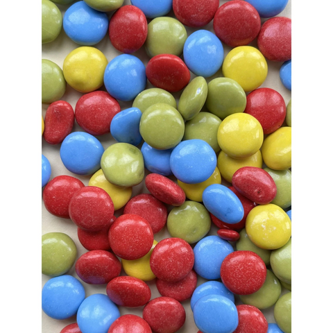 Mummy Meegz M'z Gems Candy Coated Choc Buttons Plain 80g