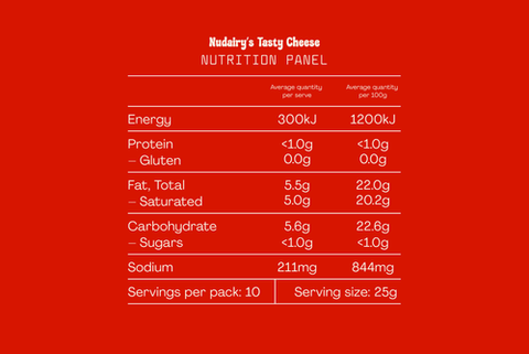 Nudairy's Tasty Style Cheese 250g