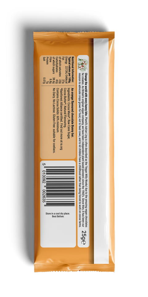 Plamil Orange Chocolate Bunny (60% Cocoa) 25g