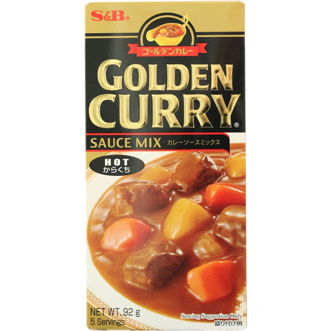 S&B Golden Curry Japanese Curry Mix Hot 92g