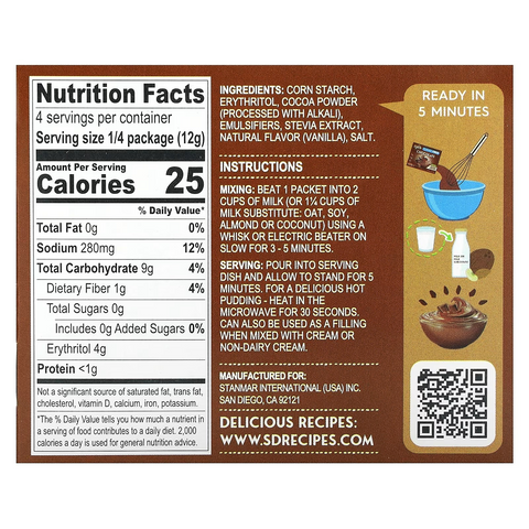 Simply Desserts Chocolate Pudding 48g