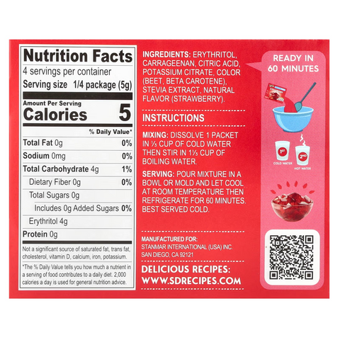 Simply Desserts Strawberry Jelly 20g