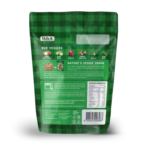 DJ&A Veggie Crisps Original 90g