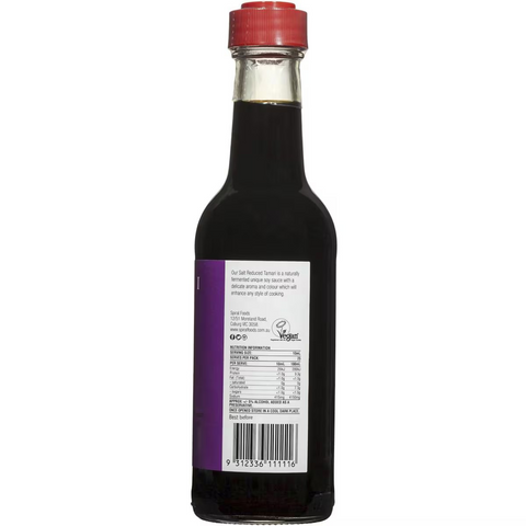 Spiral Foods Soy Tamari Sauce Salt Reduced 250mL