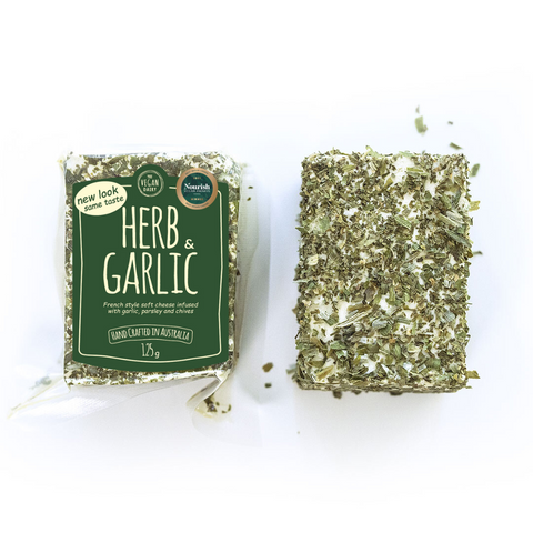 The Vegan Dairy Herb and Garlic Soft Cheese 125g