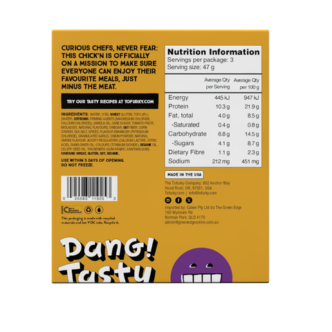 TofurkyPlant-Based Chick'n Barbecue 141g