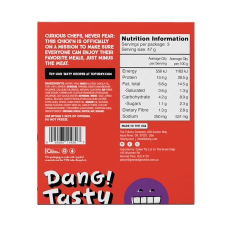 Tofurky Plant-Based Chick'n Lightly Seasoned 141g