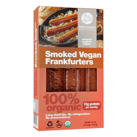 Tofutown Organic Smoked Frankfurters 275g